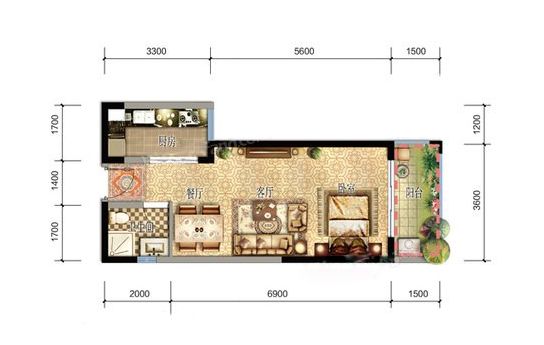 85㎡現(xiàn)代簡約風(fēng)，“蘆灰+夏云綠”的搭配太贊
