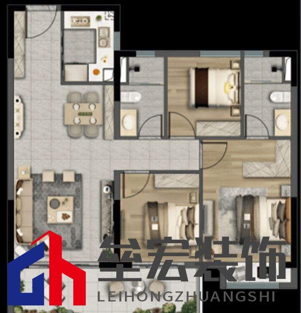 玄關餐邊柜電視柜一體化，超棒設計藏不住了！