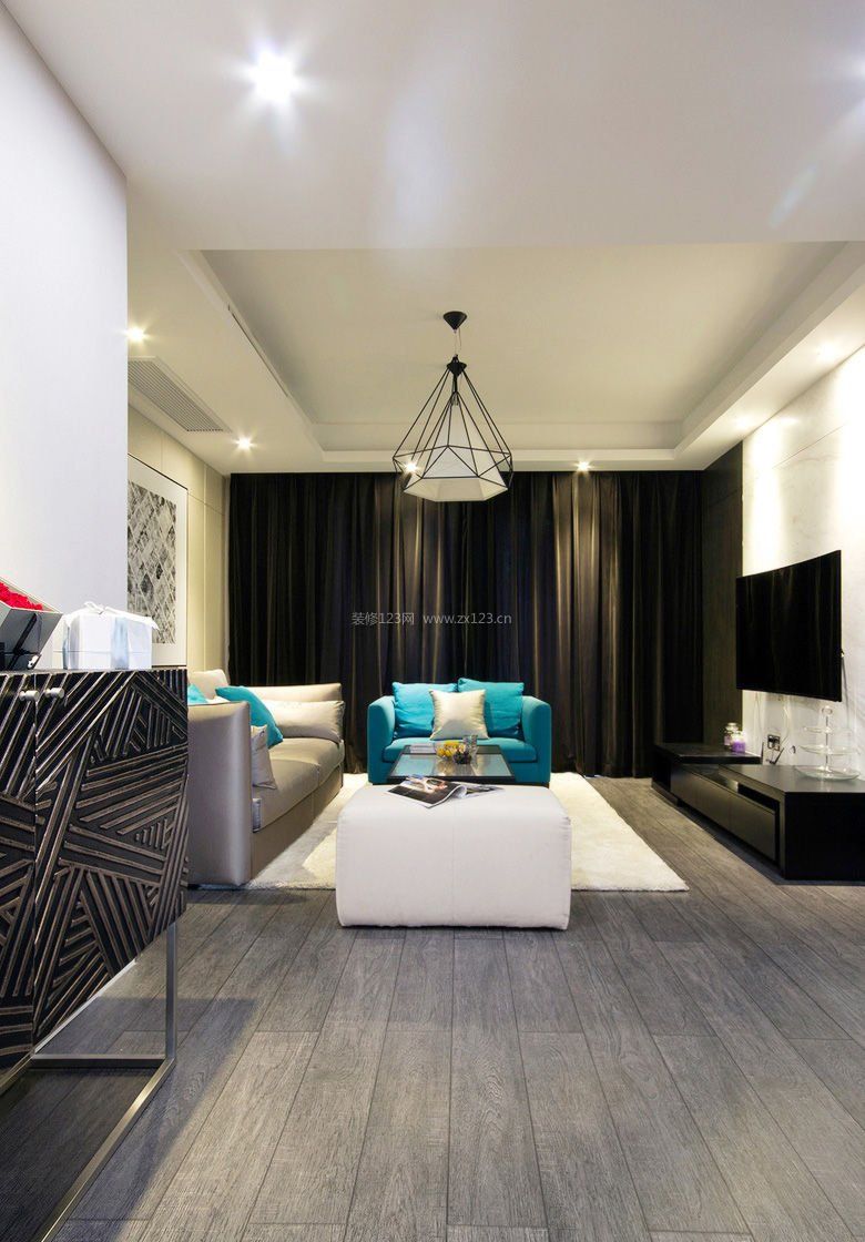 廈門三室二廳裝修_小戶型裝修實(shí)例75平三室_現(xiàn)代簡約風(fēng)格裝修圖片三室二廳