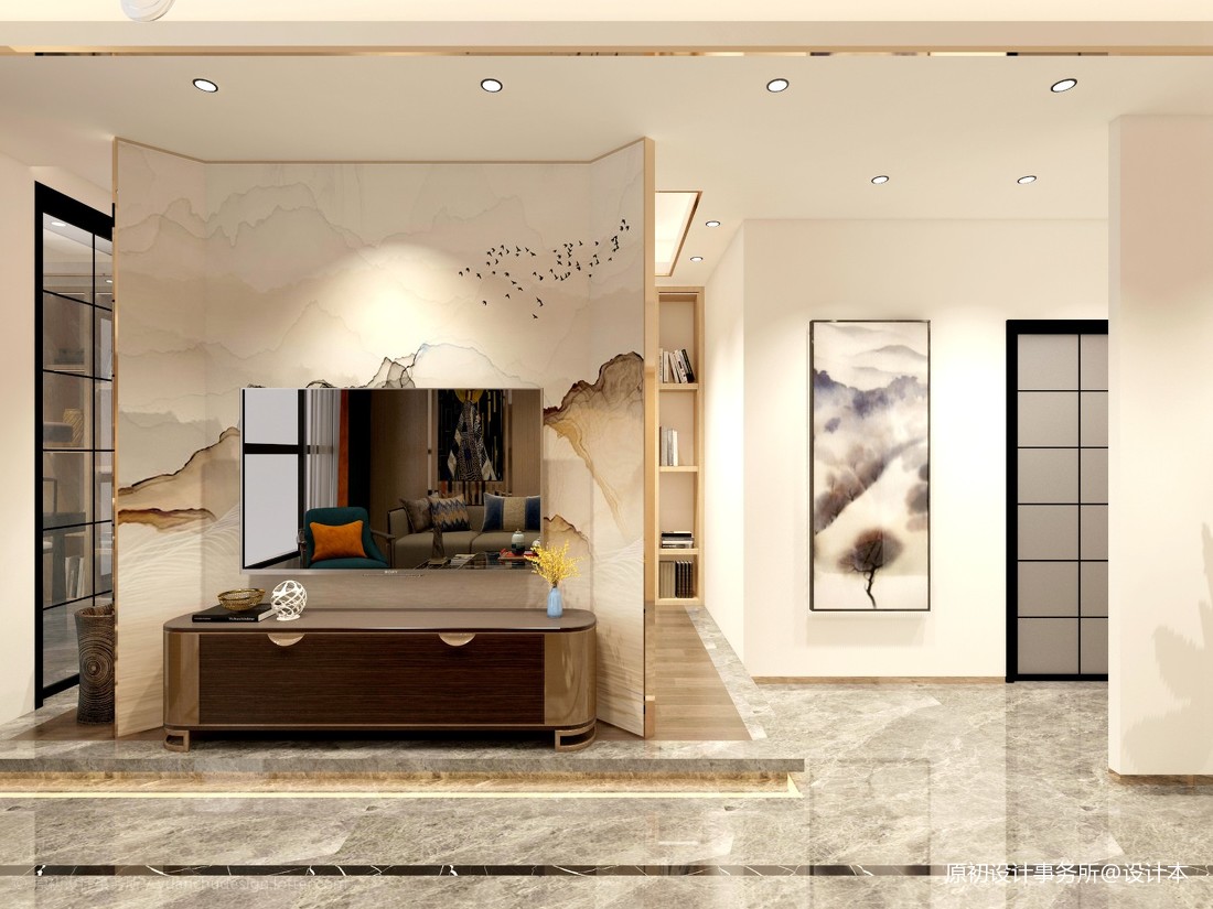 廈門室內(nèi)裝潢設(shè)計(jì)_3室2廳入戶玄關(guān)設(shè)計(jì)效果圖_室內(nèi)裝飾工程