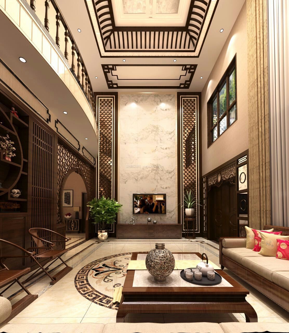 中式家裝效果圖屏風(fēng)_家裝現(xiàn)代中式簡(jiǎn)約風(fēng)格_廈門中式風(fēng)格家裝