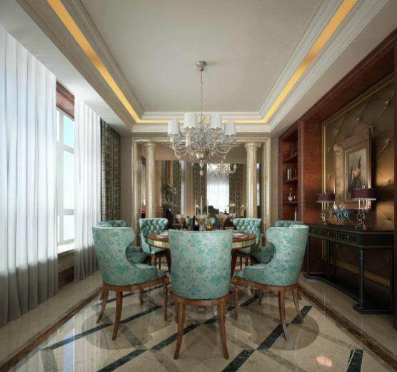 南通博園嵐郡別墅室內(nèi)設計施工圖（含效果圖）