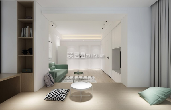 92平極簡風客廳1