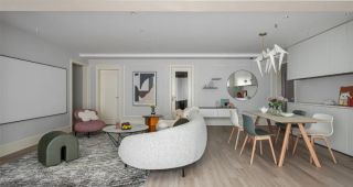 廈門140m2三居室溫馨又精致，沙發(fā)不靠墻，巧妙利用空間，沙發(fā)不靠墻，巧妙利用空間