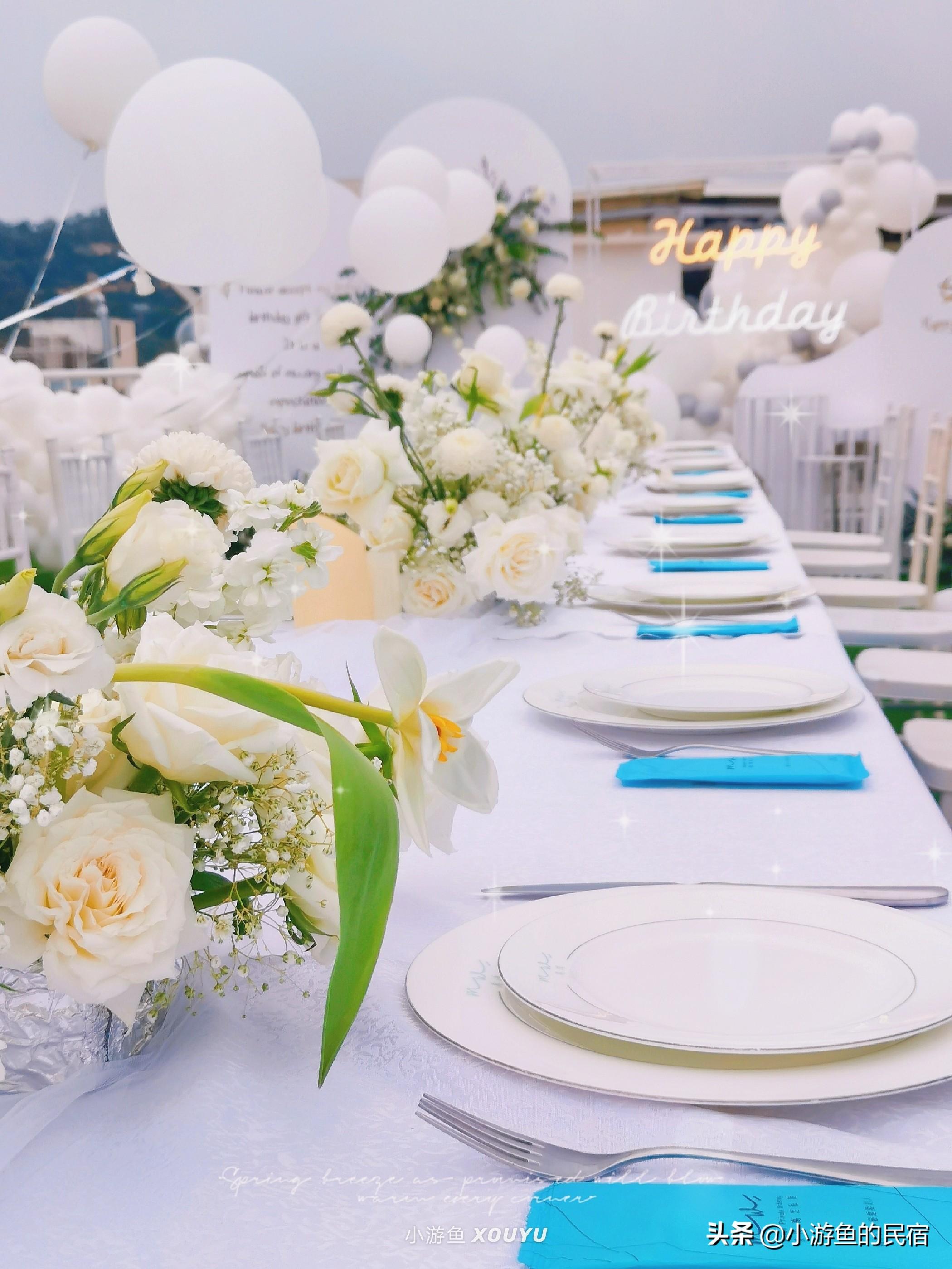 廈門過生日的觀景餐廳_廈門布置生日場景的地方_廈門生日場景布置