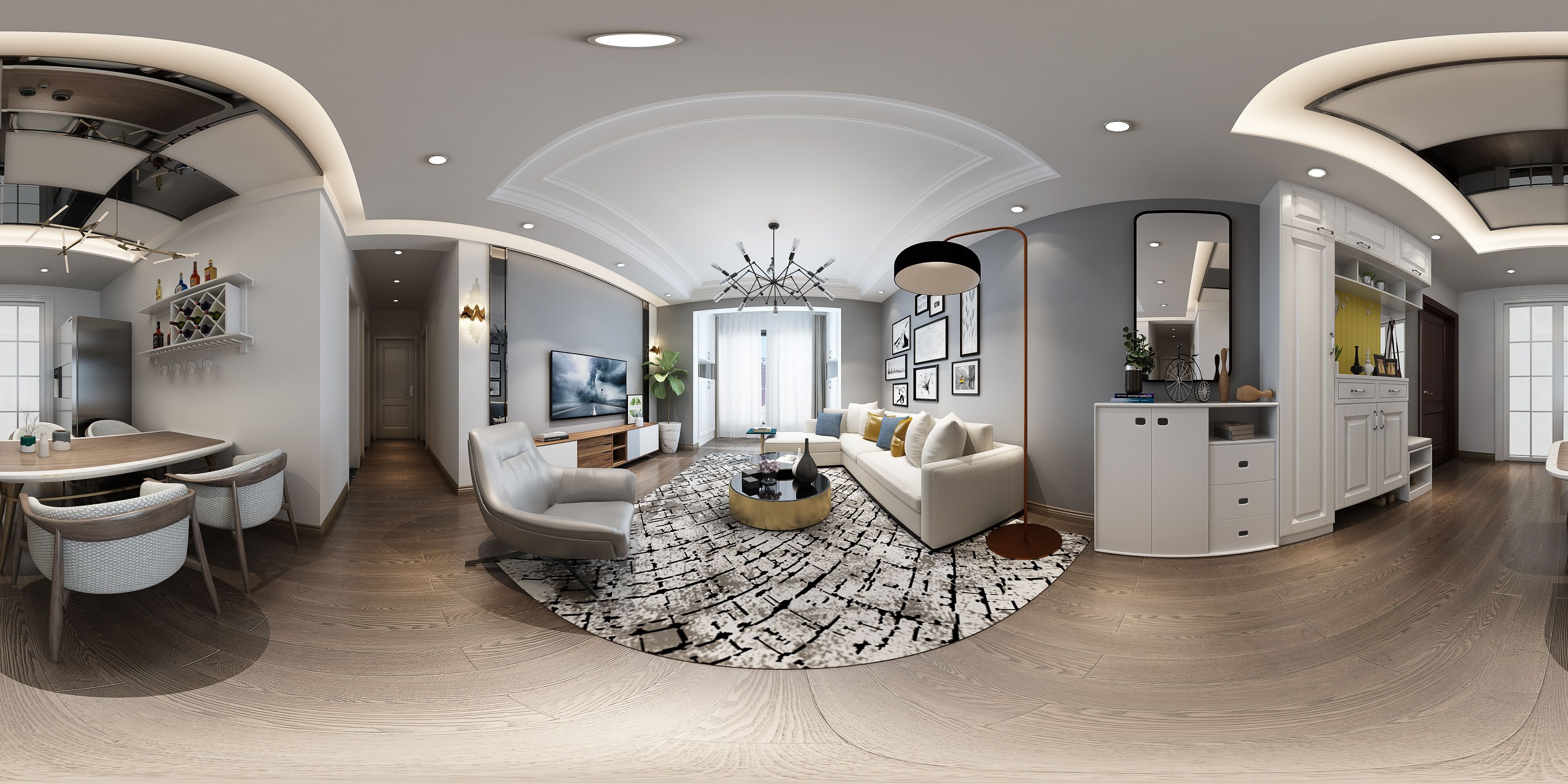 240平米的現(xiàn)代風(fēng)格，原來復(fù)式還可以這樣裝修！