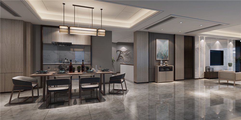 我家裝修的360平米中式風格，半包花了22萬元，值不值？-正榮學府壹號裝修