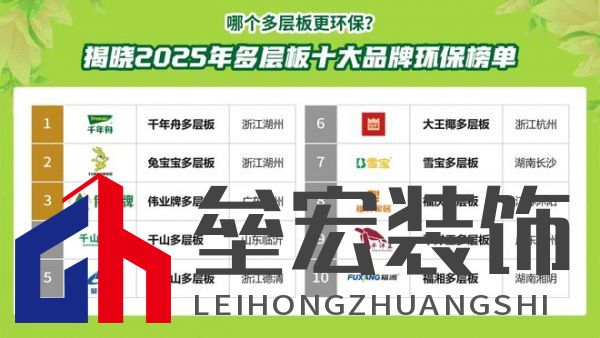 哪個多層板更環(huán)保？揭曉2025年多層板十大品牌榜單